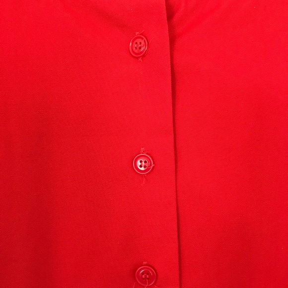 Vintage Red Button Front Maxi Skirt - Picture 3 of 3